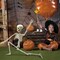 36" Skeleton Halloween Decorations, 3ft Full Body Posable Life Like Skeleton Realistic Human Plastic Bones with Movable Joints for Halloween Party Lawn Haunted House Decor
